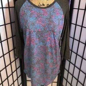 3/4 sleeve tee shirt